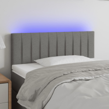vidaXL sötétszürke szövet LED-es fejtámla 100x5x78/88 cm ágy és ágykellék