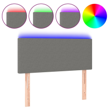 vidaXL sötétszürke szövet LED-es fejtámla 100x5x78/88 cm (3121323) ágy és ágykellék