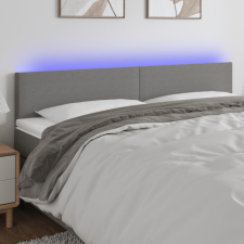 vidaXL sötétszürke szövet LED-es fejtámla 160x5x78/88 cm ágy és ágykellék
