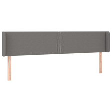 vidaXL Sötétszürke szövet led-es fejtámla 203 x 16 x 78/88 cm ágy és ágykellék