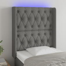 vidaXL sötétszürke szövet LED-es fejtámla 83x16x118/128 cm ágy és ágykellék