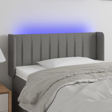 vidaXL Sötétszürke szövet LED-es fejtámla 93 x 16 x 78/88 cm ágy és ágykellék