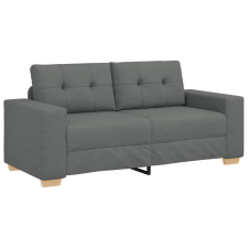 vidaXL sötétszürke szövet loveseat kanapé 140 cm (4105079) bútor