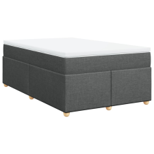 vidaXL sötétszürke szövet rugós ágy matraccal 120 x 200 cm (3285367) ágy és ágykellék