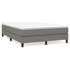 vidaXL sötétszürke szövet rugós ágy matraccal 140 x 190 cm (3144070) ágy és ágykellék