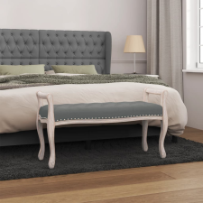 vidaXL sötétszürke szövetpad 110x45x60 cm bútor