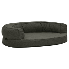 vidaXL sötétszürke vászonhatású gyapjú kutyaágymatrac 75 x 53 cm (171293) szállítóbox, fekhely kutyáknak