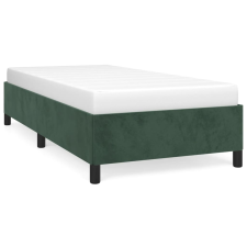 vidaXL sötétzöld bársony ágykeret 100x200 cm (347309) ágy és ágykellék