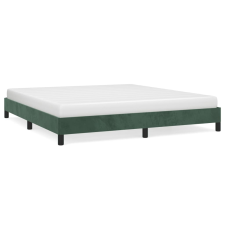 vidaXL sötétzöld bársony ágykeret 180x200 cm (346991) ágy és ágykellék