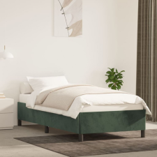 vidaXL Sötétzöld bársony ágykeret 80x200 cm ágy és ágykellék