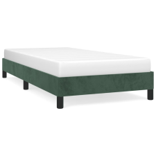 vidaXL sötétzöld bársony ágykeret 90x190 cm (346949) ágy és ágykellék