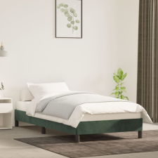 vidaXL Sötétzöld bársony ágykeret 90x200 cm ágy és ágykellék