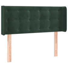 vidaXL sötétzöld bársony fejtámla szárnyakkal 103x16x78/88 cm ágy és ágykellék