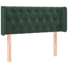 vidaXL sötétzöld bársony fejtámla szárnyakkal 93x16x78/88 cm (3119143) ágy és ágykellék