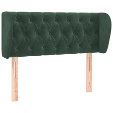 vidaXL sötétzöld bársony fejtámla szárnyakkal 93x23x78/88 cm (3117519) ágy és ágykellék