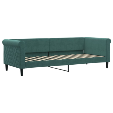 vidaXL sötétzöld bársony kanapéágy 80 x 200 cm (354239) ágy és ágykellék