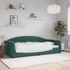 vidaXL sötétzöld bársony kanapéágy keret 100 x 200 cm ágy és ágykellék