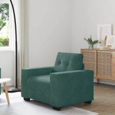 vidaXL sötétzöld bársony kanapéfotel 59 cm bútor