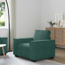 vidaXL sötétzöld bársony kanapéfotel 59 cm bútor