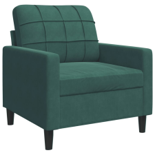 vidaXL sötétzöld bársony kanapéfotel 60 cm bútor