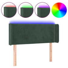 vidaXL sötétzöld bársony LED-es fejtámla 93 x 16 x 78/88 cm ágy és ágykellék
