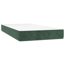 vidaXL sötétzöld bársony zsebrugós ágymatrac 120 x 190 x 20 cm ágy és ágykellék