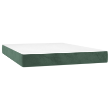 vidaXL sötétzöld bársony zsebrugós ágymatrac 140 x 220 x 20 cm (4016621) ágy és ágykellék