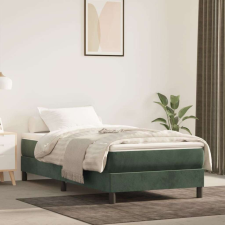 vidaXL sötétzöld bársony zsebrugós ágymatrac 80x210x20 cm ágy és ágykellék