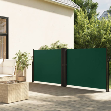 vidaXL sötétzöld behúzható oldalsó napellenző 120 x 1200 cm kerti bútor