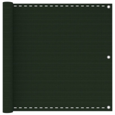 vidaXL sötétzöld HDPE erkélytakaró 90 x 300 cm kerti bútor