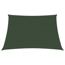 vidaXL sötétzöld HDPE napvitorla 160 g/m² 3/4 x 2 m kerti bútor