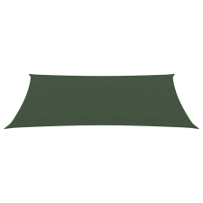 vidaXL sötétzöld HDPE napvitorla 160 g/m² 5 x 7 m kerti bútor