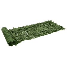 vidaXL Sötétzöld leveles belátás elleni erkélyparaván 600 x 75 cm kerti bútor