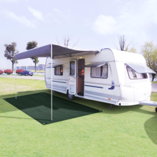 vidaXL sötétzöld sátorszőnyeg 200 x 200 cm kemping felszerelés