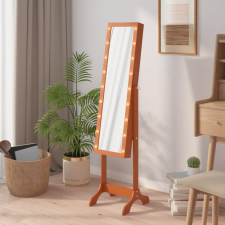vidaXL szabadon álló tükör LED-del 34 x 37 x 146 cm bútor