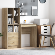 vidaXL Számítógépes íróasztal Sonoma tölgy Szerelt fa 60 x 40 x 76 cm íróasztal
