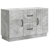 vidaXL Széf fiókkal Betonszürke 89 x 34,5 x 57 cm Szerelt Fa