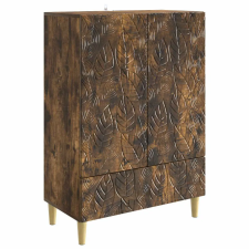 vidaXL Széf Füstös Tölgy 66 x 34,5 x 95 cm Szerelt Fa bútor