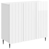 vidaXL Széf Magasfényű Fehér 89 x 34,5 x 82 cm Szerelt Fa