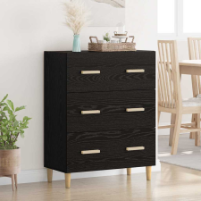 vidaXL Széf Musta tammi 34 x 69,5 x 90 cm Faanyag bútor