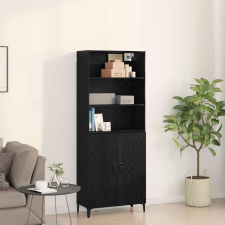 vidaXL Széf Musta tammi 69.5 x 32.5 x 180 cm Faanyag bútor