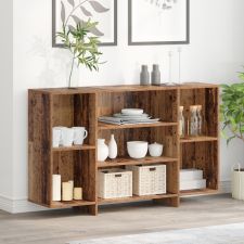 vidaXL Széf polcokkal Régi fa 120 x 30 x 75 cm Faanyag bútor