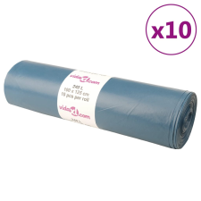 vidaXL szemeteszsákok 100 db kék 240 L tisztító- és takarítószer, higiénia