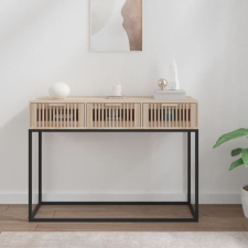 vidaXL Szerelt fa és vas tálalóasztal 105x30x75 cm bútor