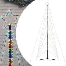 vidaXL színes fehér karácsonyfa fénykúp 861 LED-del 478 cm (4016427) műfenyő