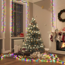 vidaXL színes fényű fürtös PVC LED-szalag 400 LED-del 7,4 m karácsonyfa izzósor