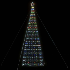 vidaXL színes karácsonyfa fénykúp 1534 LED-del 503 cm műfenyő