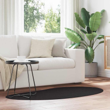vidaXL Szőnyeg Fekete 80 x 150 cm Poliészter lakástextília