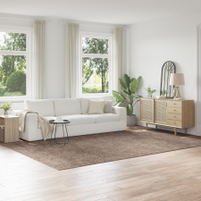 vidaXL Szőnyeg Latex Hátlappal Barna 240x340 cm lakástextília