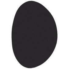 vidaXL Szőnyegek Fekete Poliészter 160 x 230 cm Területszőnyeg Ovális (4103702) lakástextília